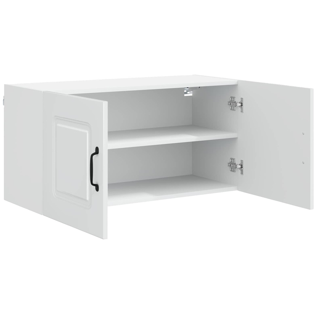 vidaXL Kalmar 2 Door High Gloss White Wall Kitchen Cabinet Image 5