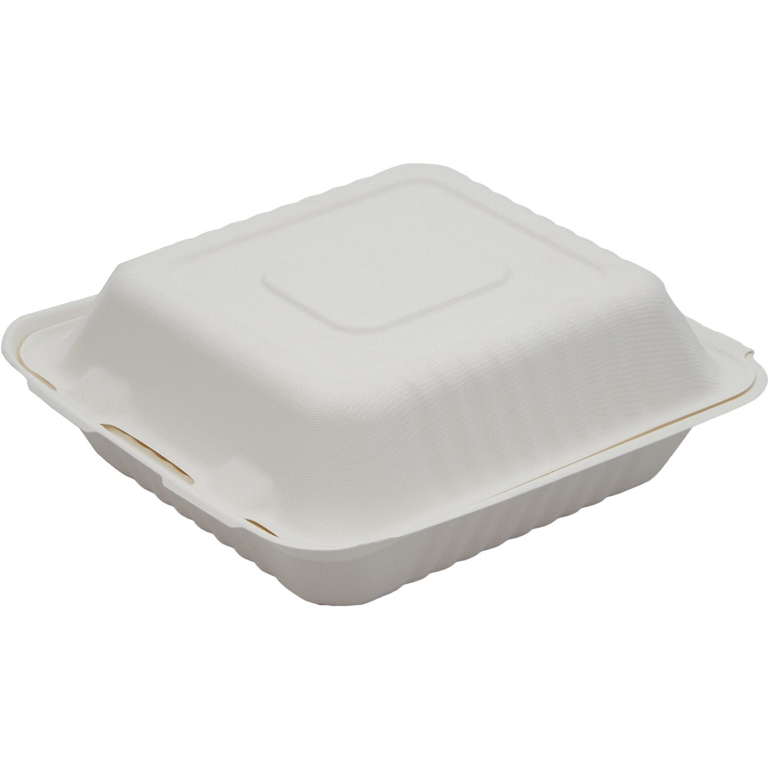 Pack of 10 Bagasse Burger Boxes - White Image 3