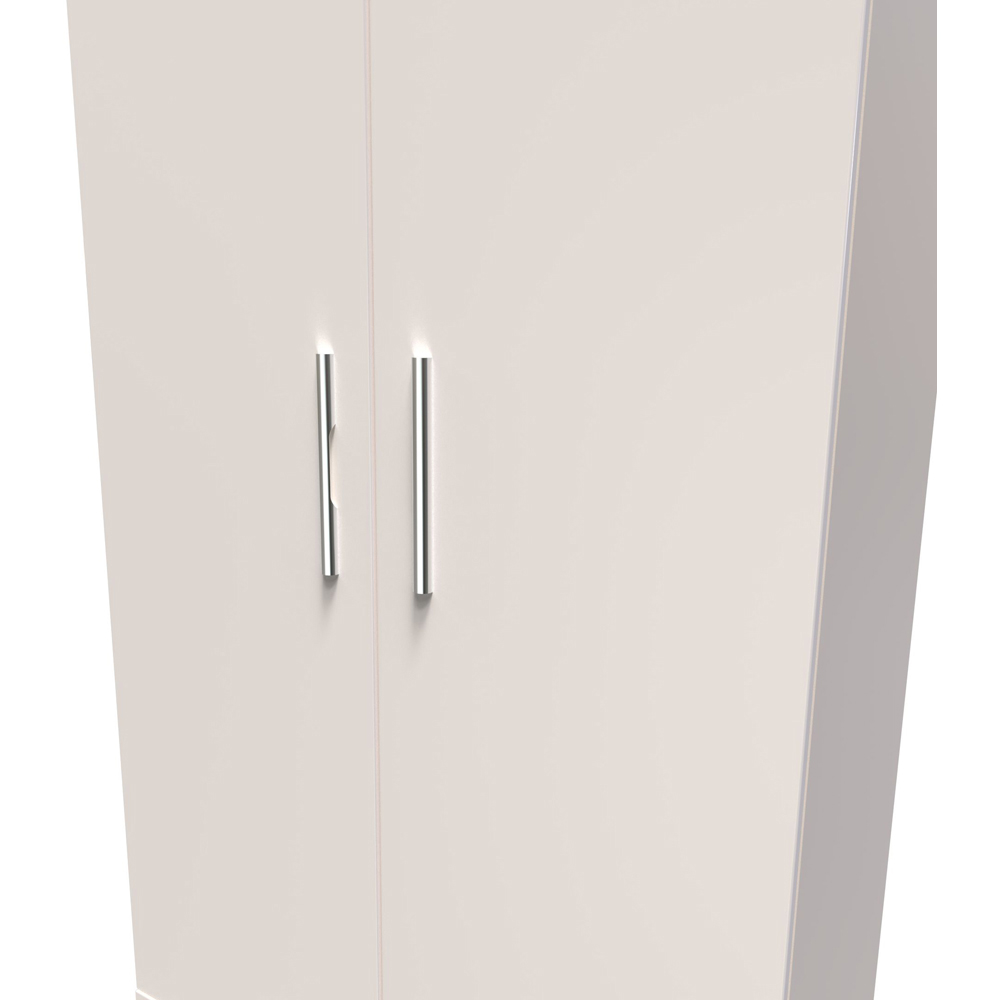 Crowndale Knightsbridge 2 Door 2 Drawer Kashmir Gloss Wardrobe Ready Assembled Image 5