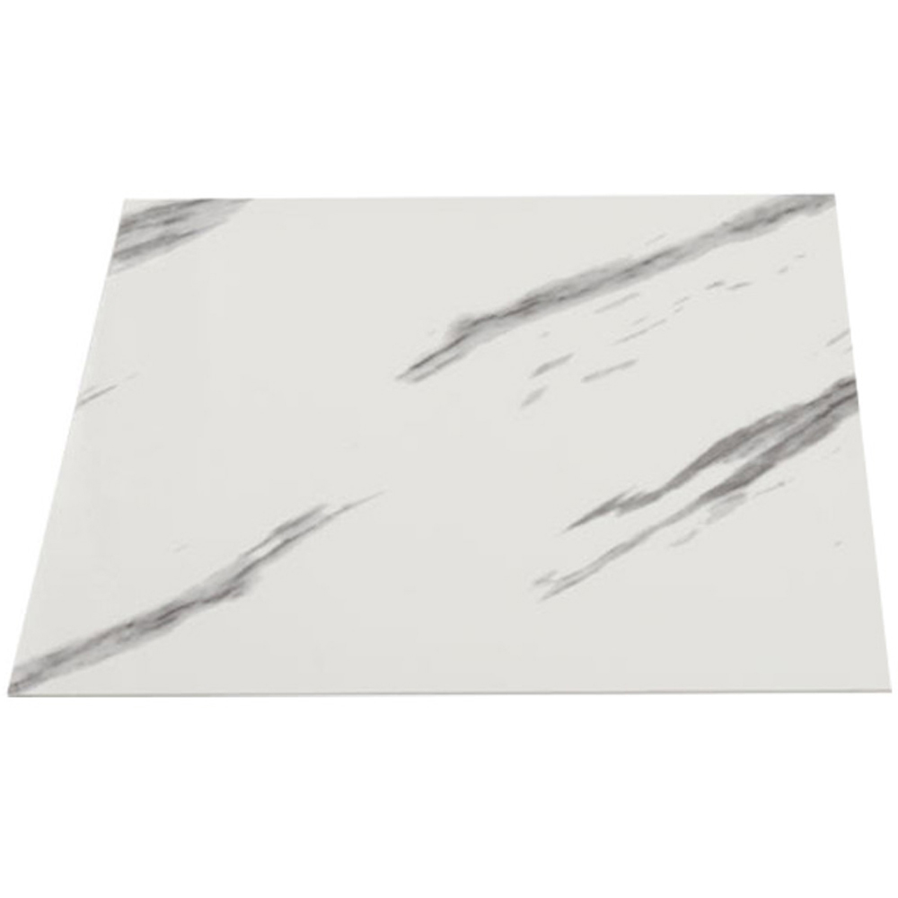 Living and Home Marble Patterned Calacatta White and Grey PVC Self Adhesive Wall Sticker 10 Pack Image 3