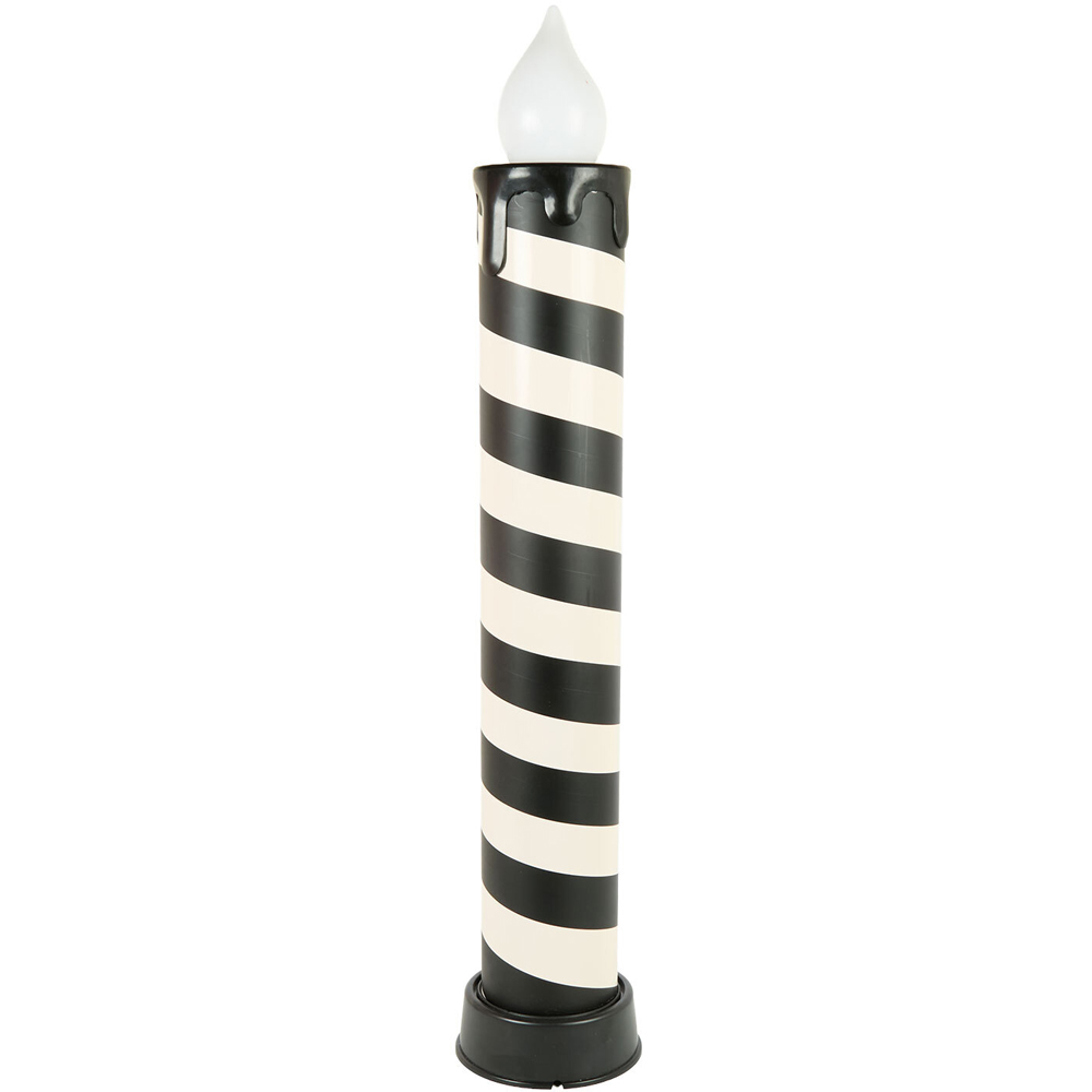 Spiral Large LED Candle Stick Black Image 5