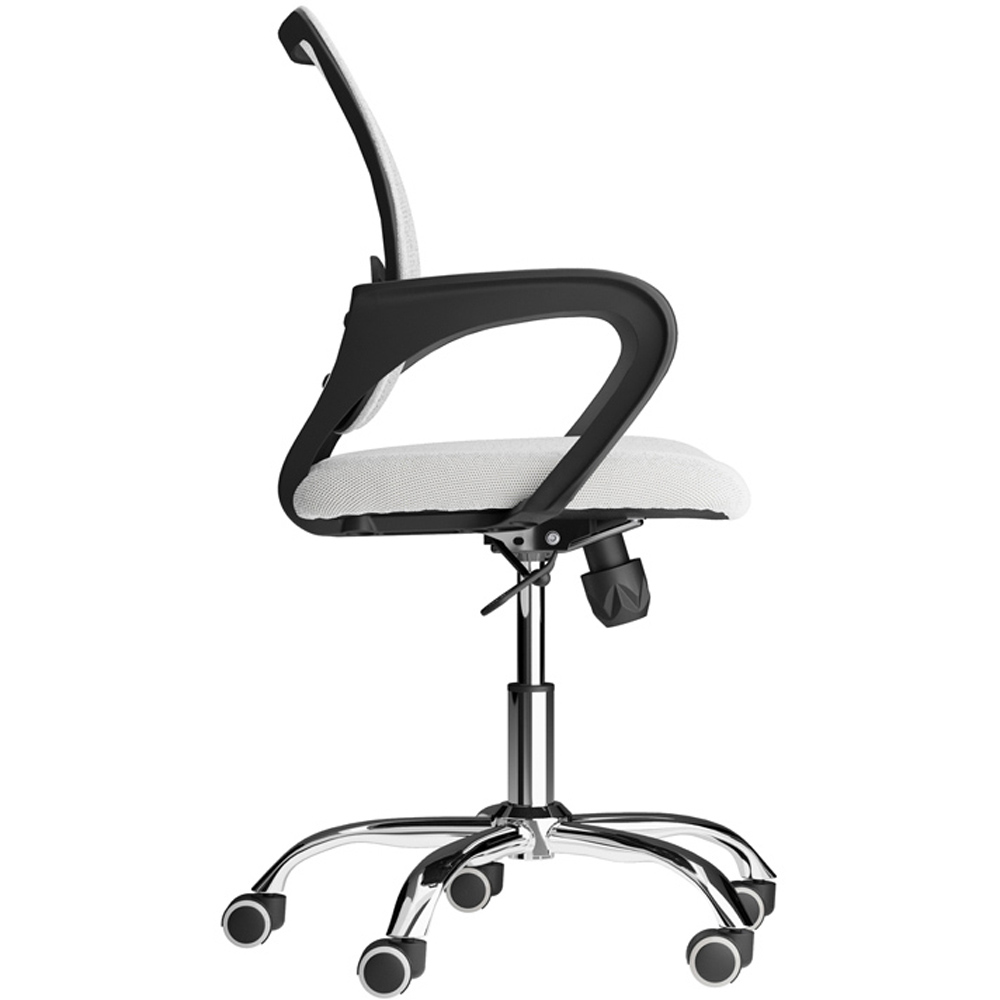 LPD Furniture Tate White Mesh Back Swivel Office Chair Image 5