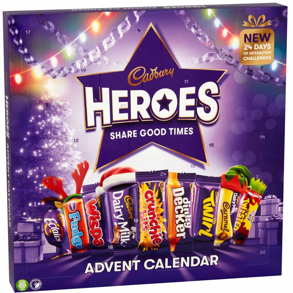 Cadbury Heroes Advent Calendar 230g Image 3