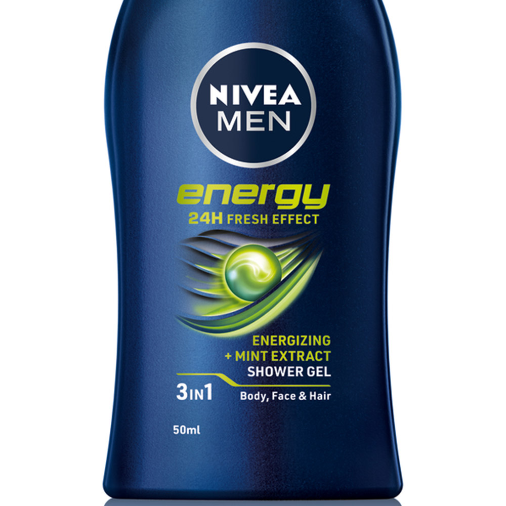 Nivea Men Energy Shower Gel Travel Size 50ml Image 3