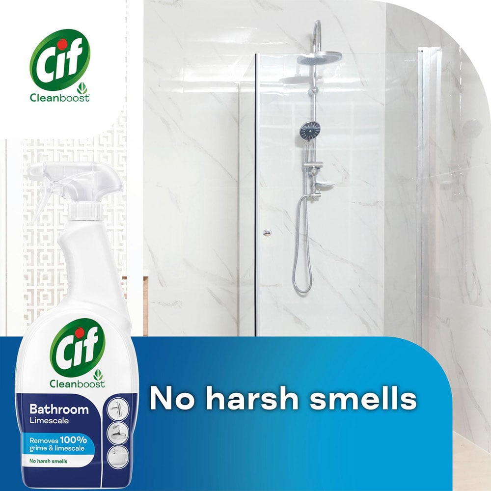 CIF Cleanboost Bathroom Limescale Cleaner Spray 700ml 6 Pack Image 3