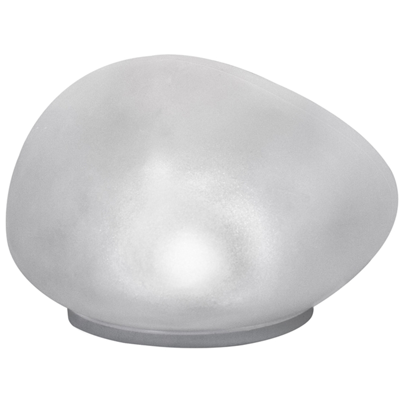 Callow Large White Solar LED Stone Light Image 1