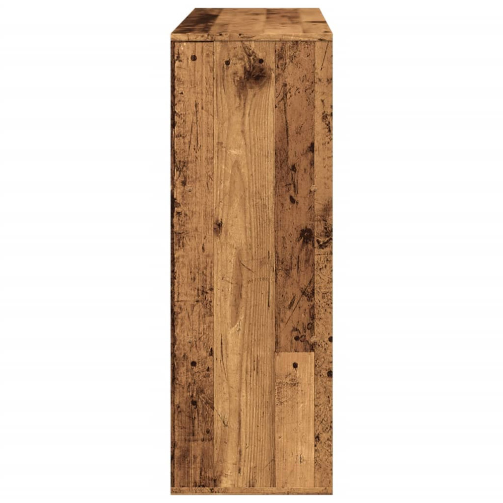 vidaXL 6 Shelf Old Wood Bookcase Image 5