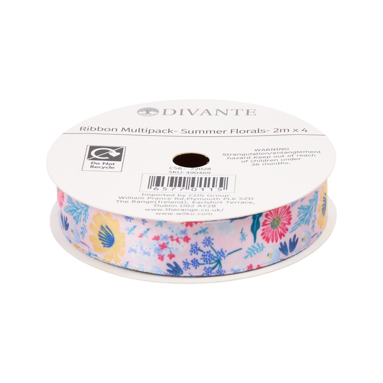 Pack of 4 Summer Floral Ribbons Image 4