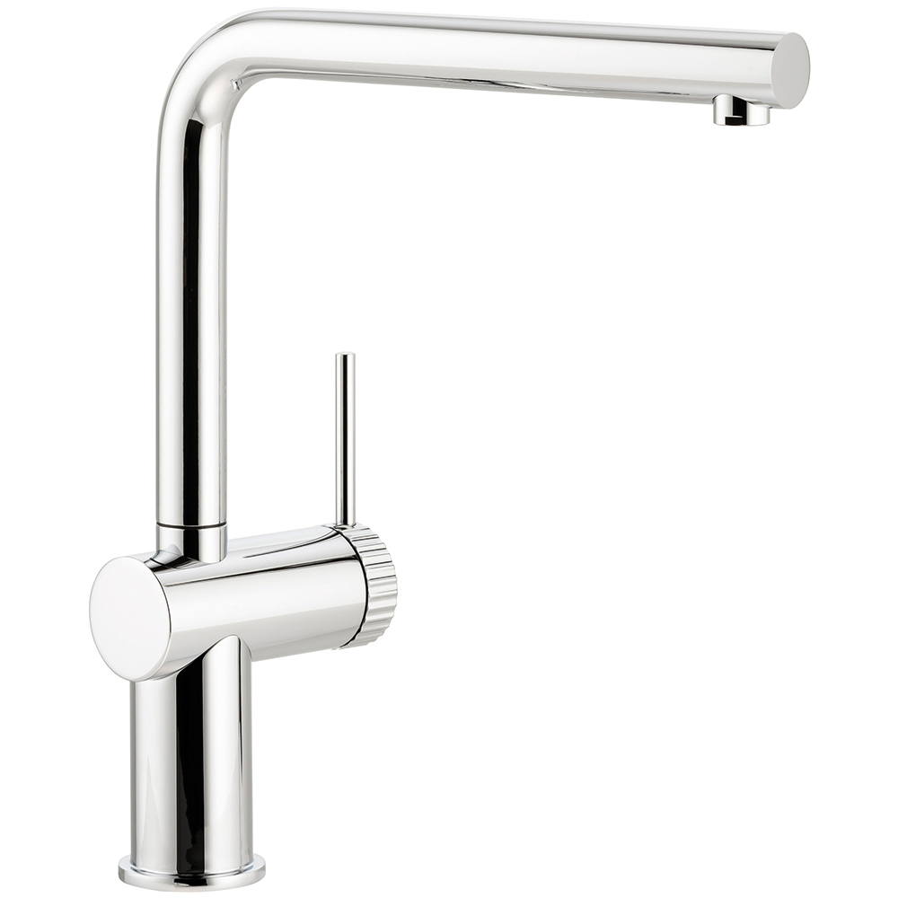 wilko Fraction Chrome Single Lever Mono Kitchen Tap Image 1