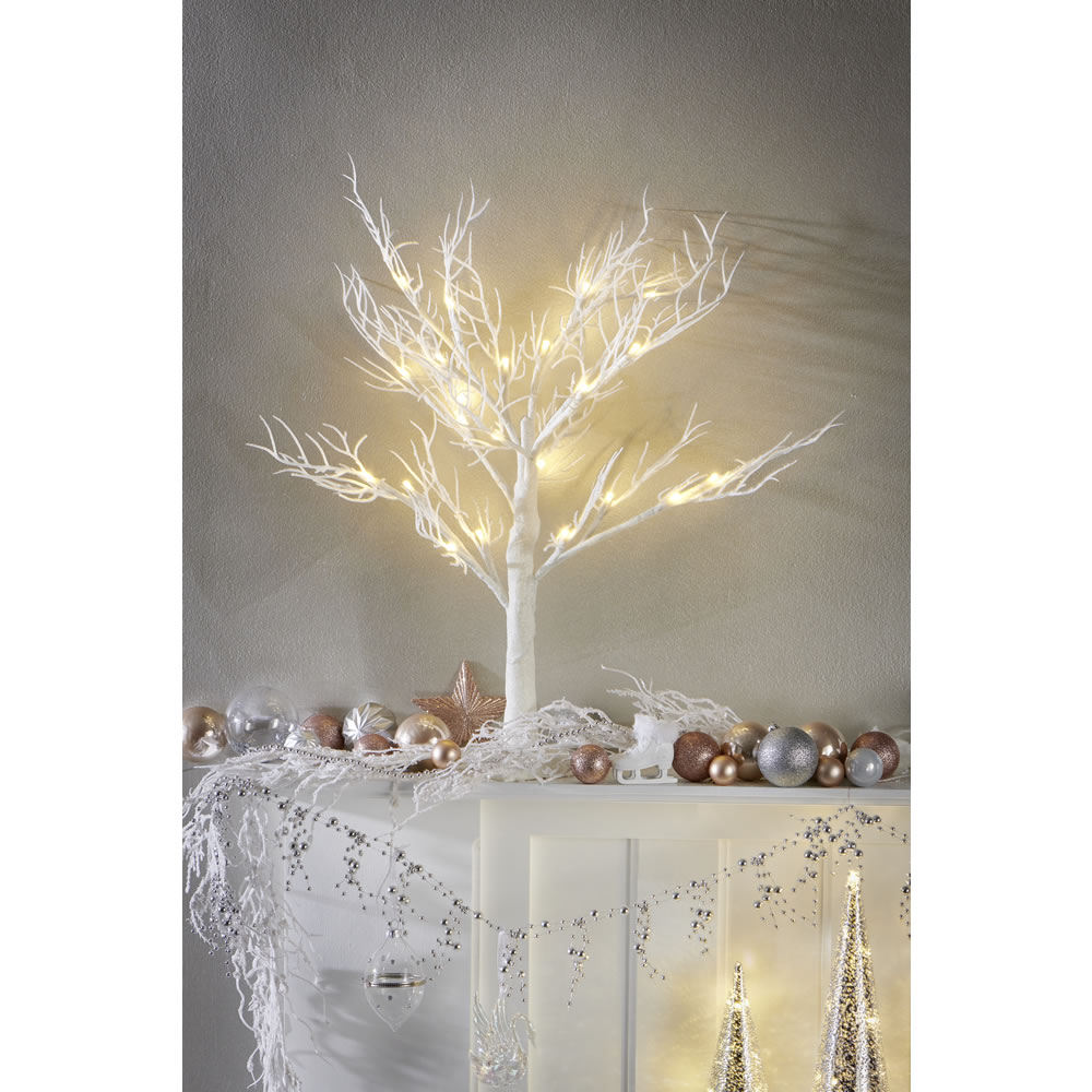 Wilko Dreamland Glitter LED Christmas Twig Tree Image 3