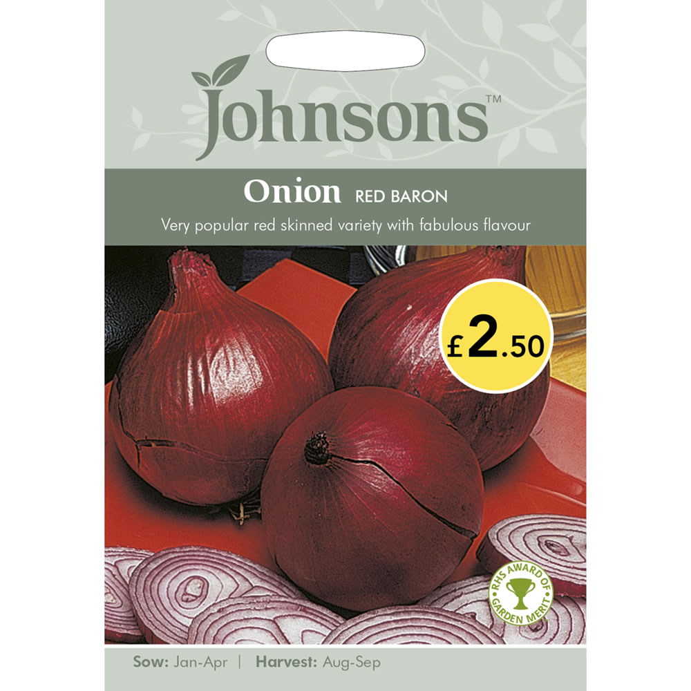 Johnsons Onion Red Baron Seeds Image 2