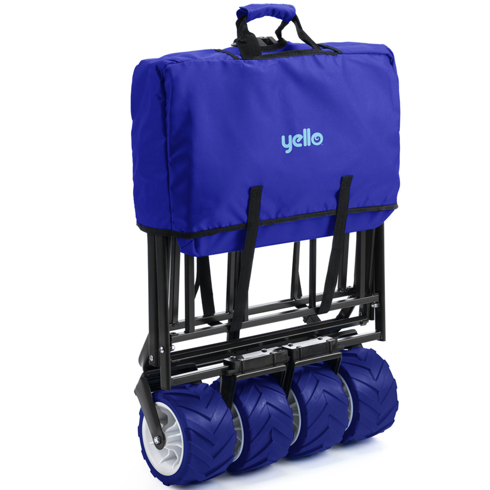 Yello Blue Foldable Camping Trolley Image 4