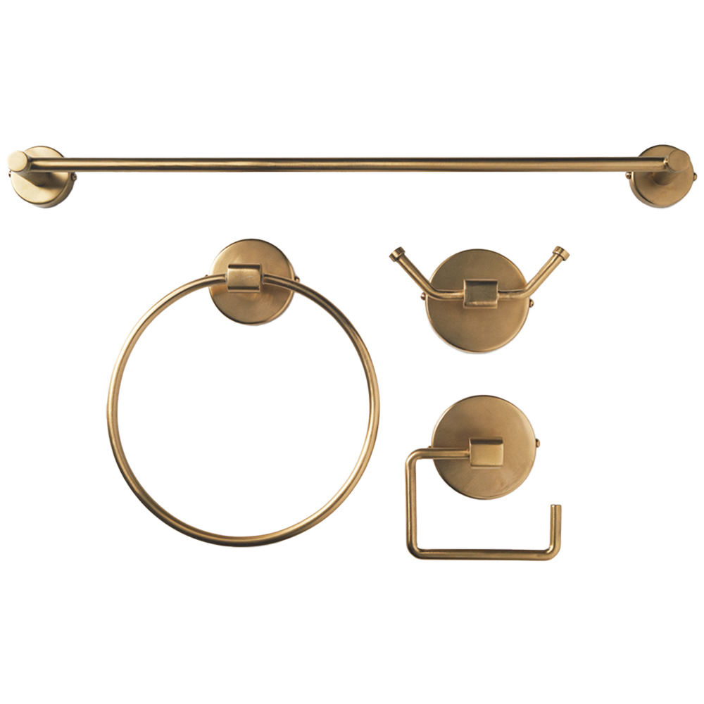 OurHouse 4 Piece Brass Bathroom Fitting Image 1