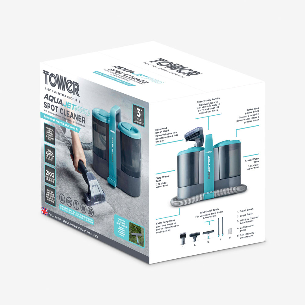 AquajetPro T548007 Spot Cleaner with Window Cleaning Attachment 450W Image 5