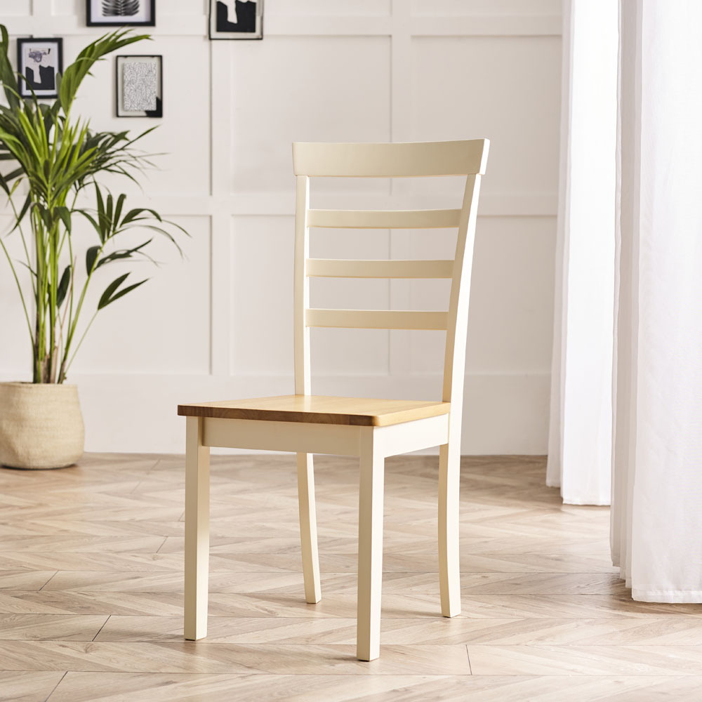 Furniturebox Salisbury Walton 6 Seater Extending Dining Bench Set Cream Image 4
