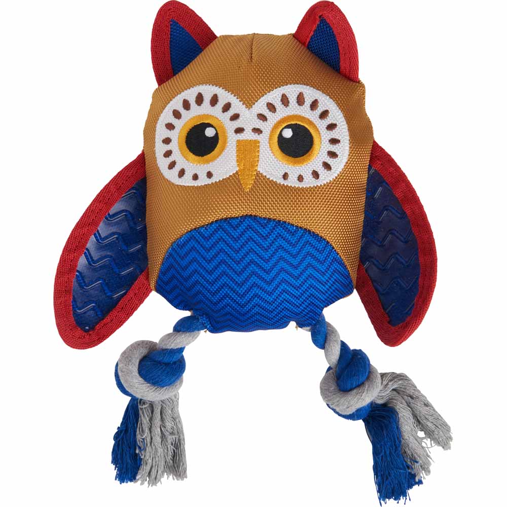 Wilko Owl Rope Legs Dog Toy Image 1