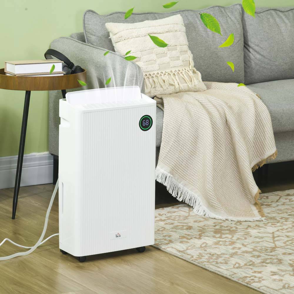 Portland White Portable Dehumidifier with Air Purifier 16L Per Day Image 2
