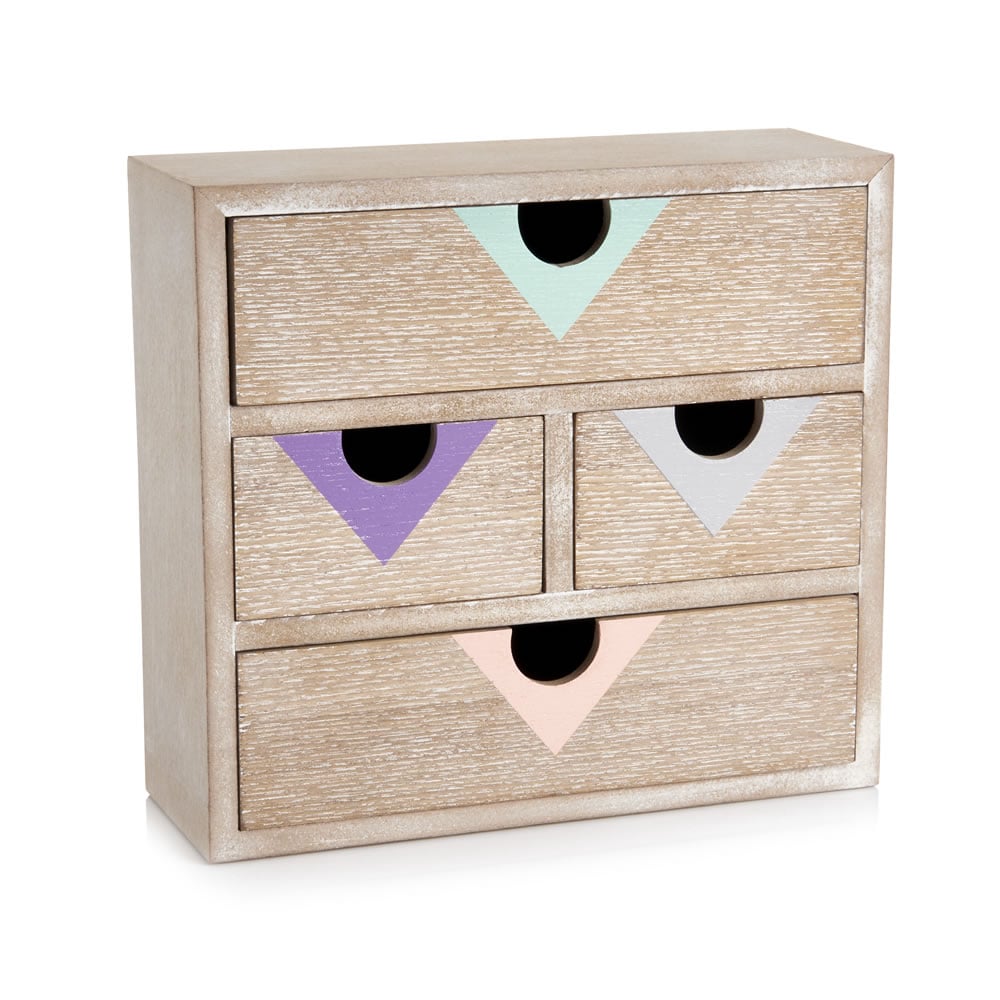 Wilko Wooden Desk Drawers Image 1