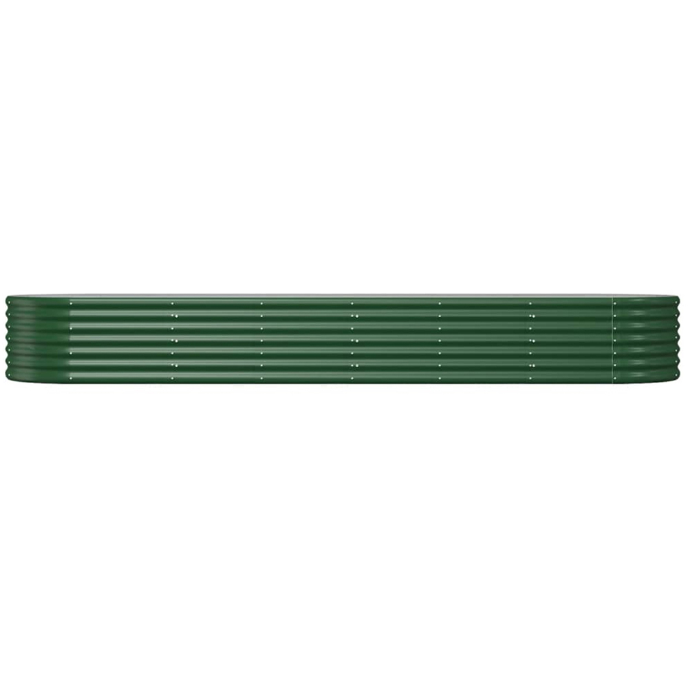 vidaXL Green Galvanised Steel Raised Garden Bed 36 x 296 x 80cm Image 2