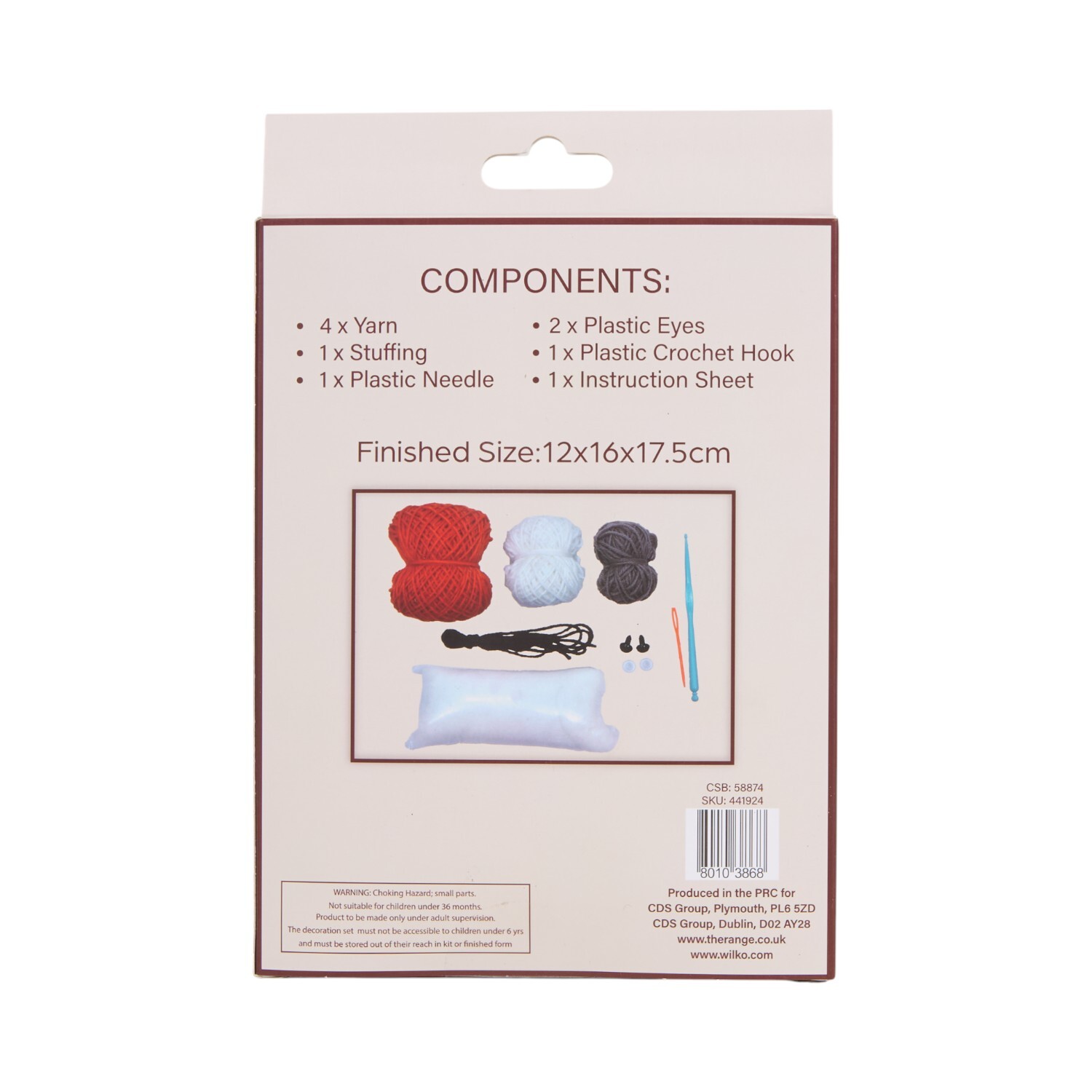 Crochet Your Own Fox Orange and White Image 3