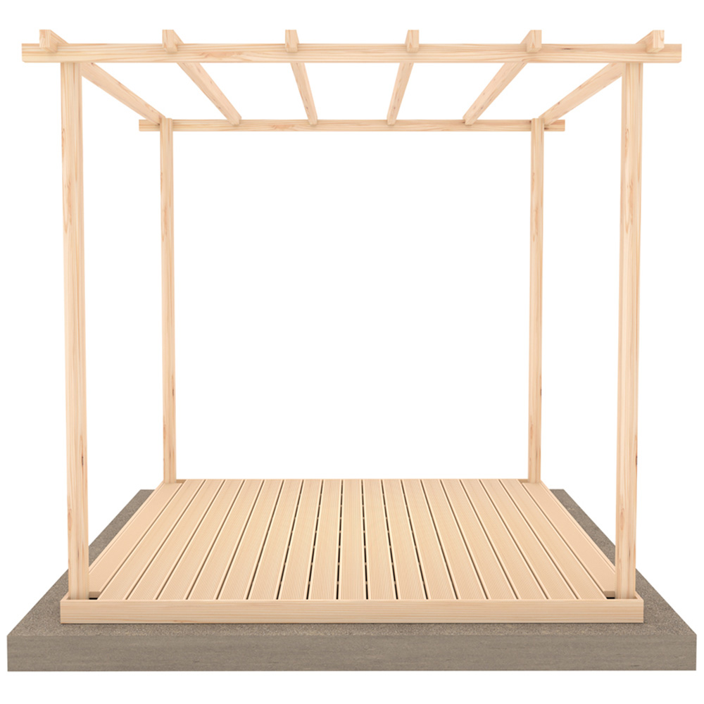 Shire GB Ivy 8 x 8ft Pergola Kit with Decking Image 3