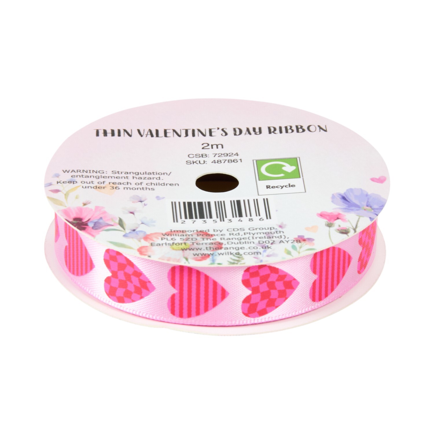 Thin Valentines Day Ribbon Image 7