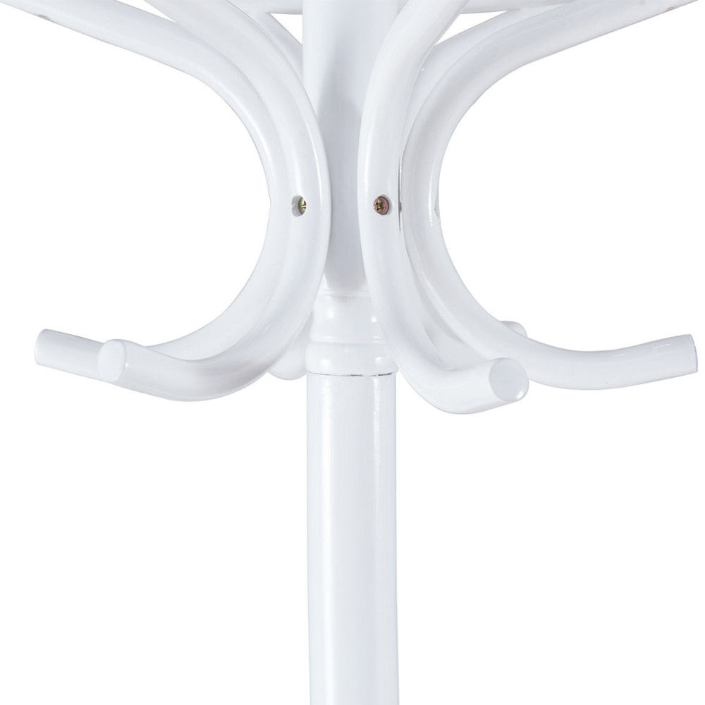 Costway White Floor Standing Coat Rack Image 4