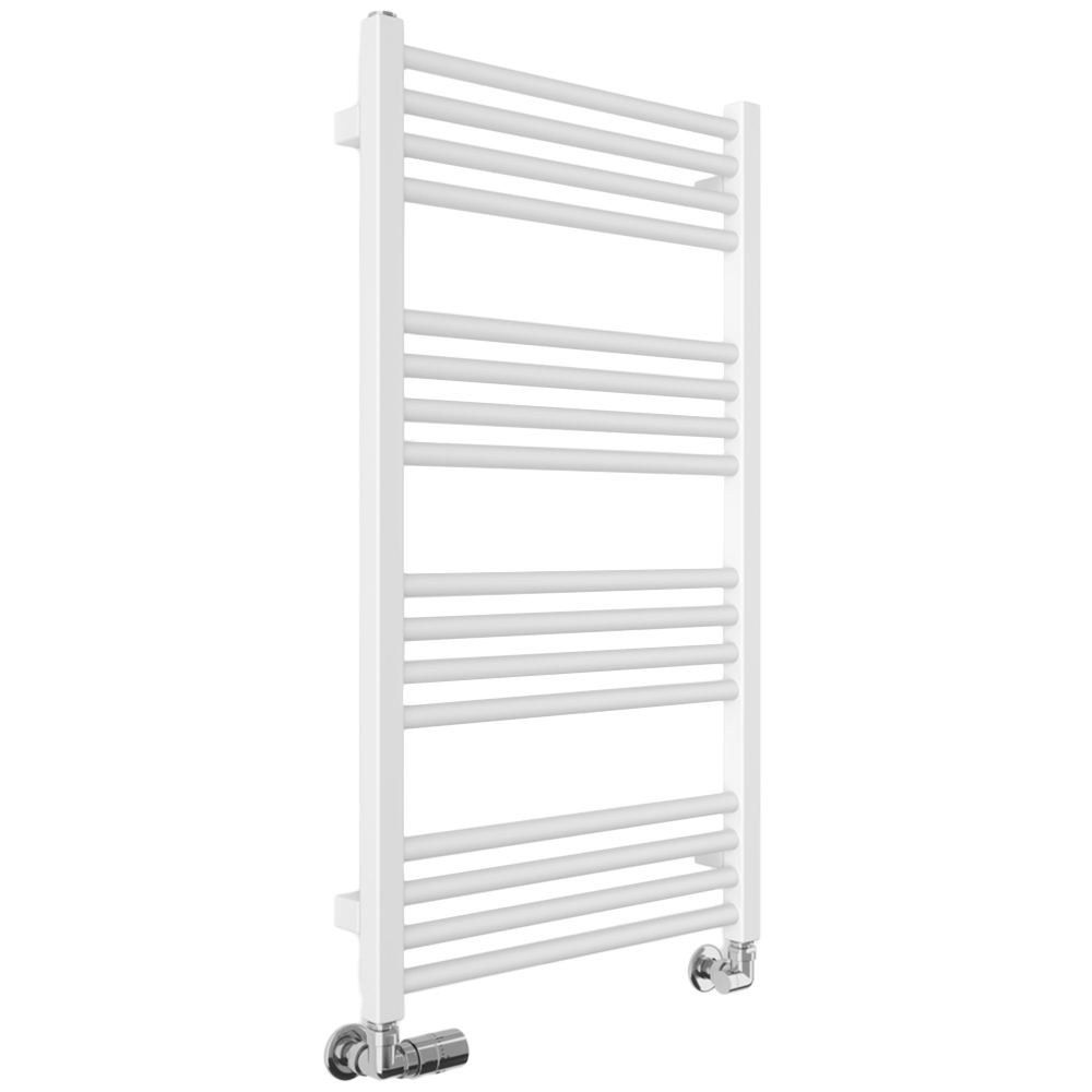 Terma Fiona 1323BTU Soft Matt White Heated Towel Rail 900 x 500mm Image 1