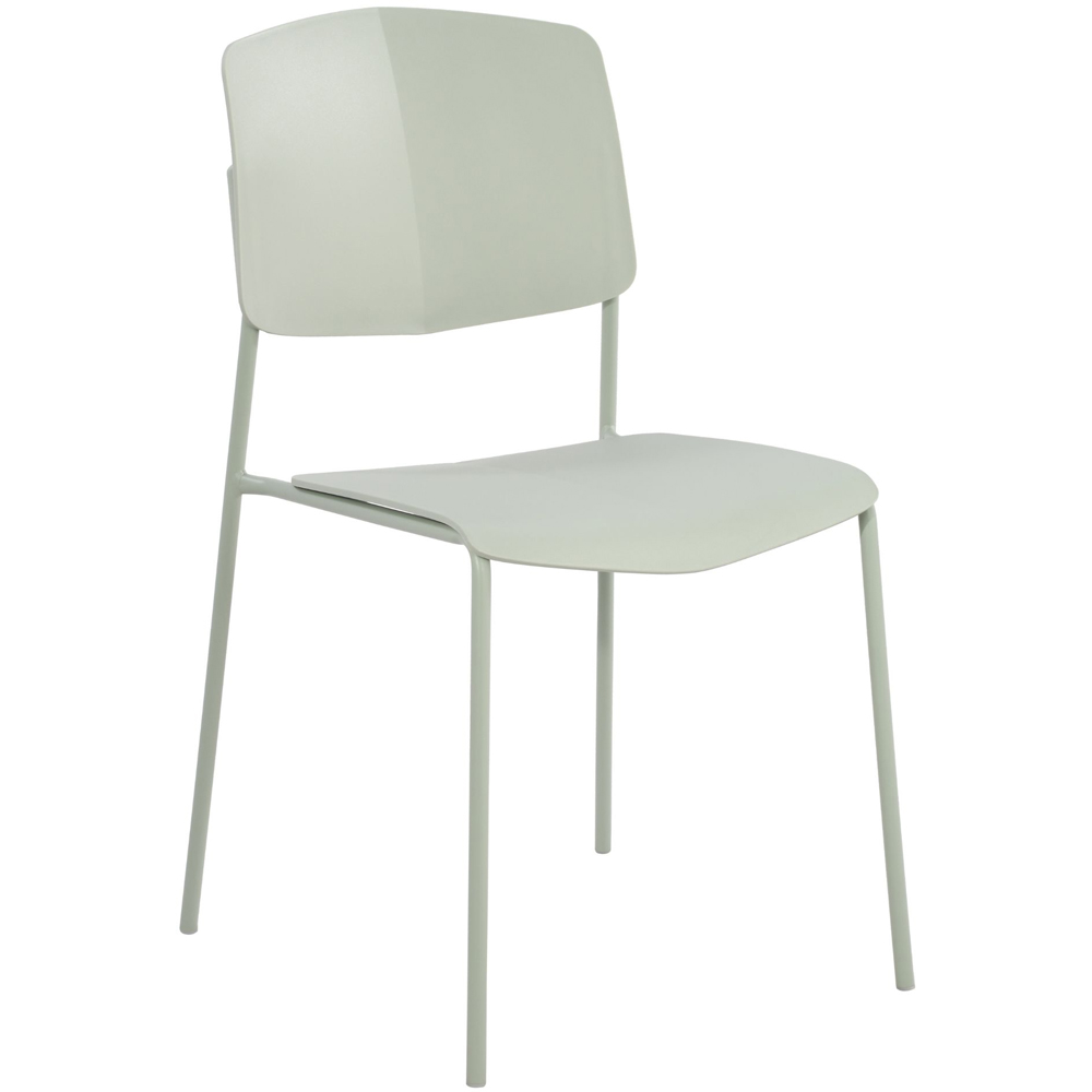 Core Products Academy Set of 2 Light Green Plastic Kitchen Chair Image 3