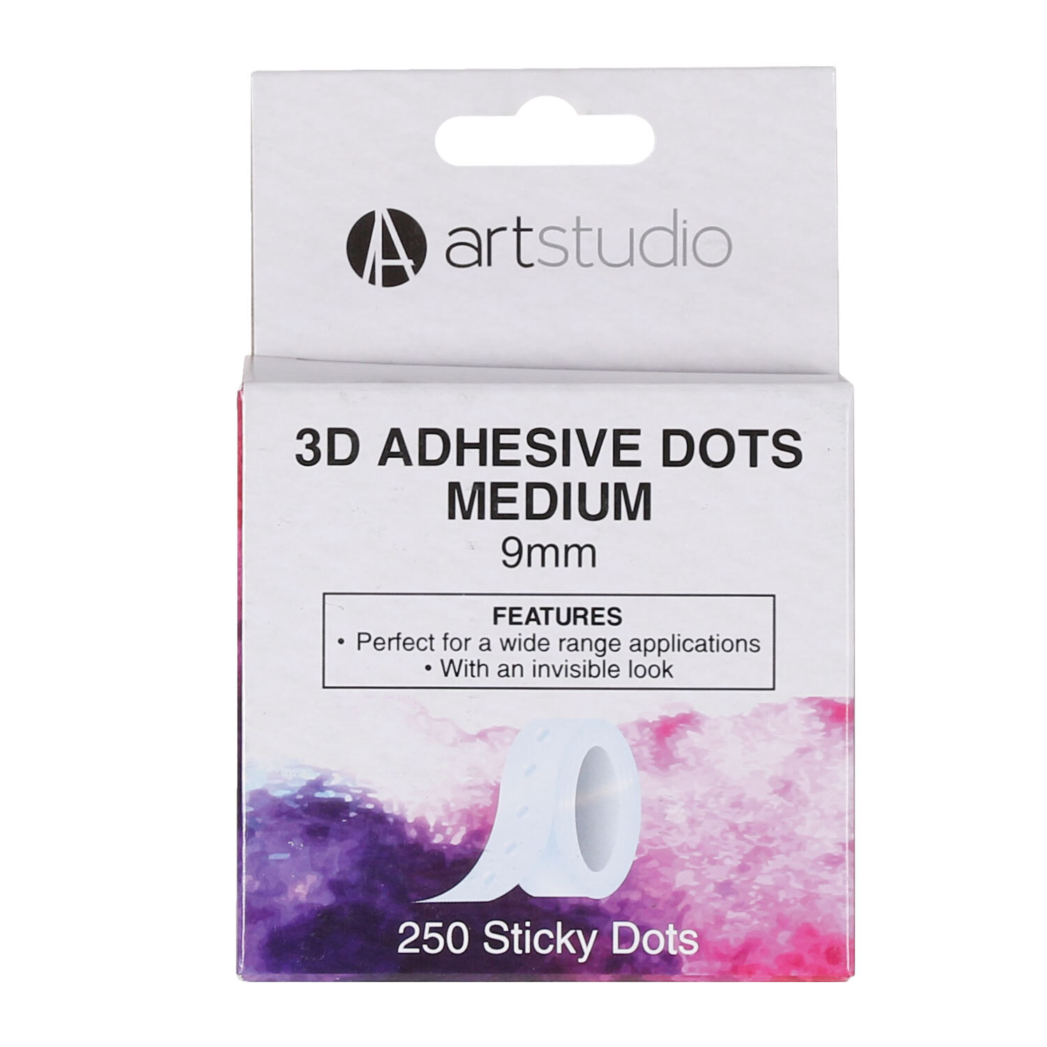 Pack of 250 Art Studio 3D Adhesive Dots - 9mm Image