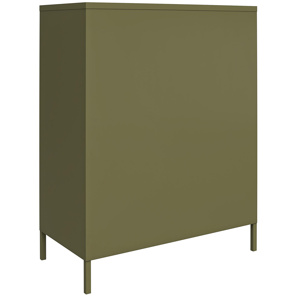 Dorel Bradford 2 Door Olive Metal Storage Cabinet Image 5