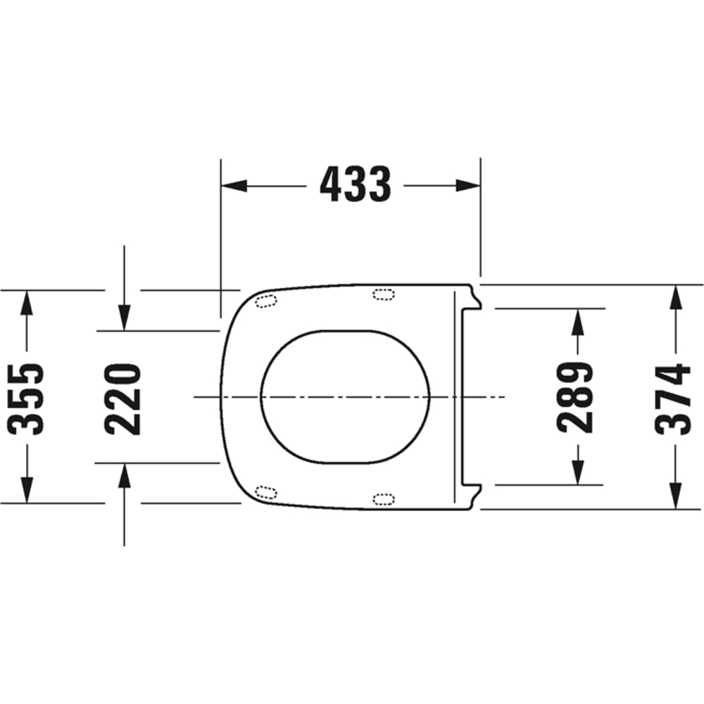 Duravit DuraStyle White Toilet Seat and Cover 359 x 423mm Image 2