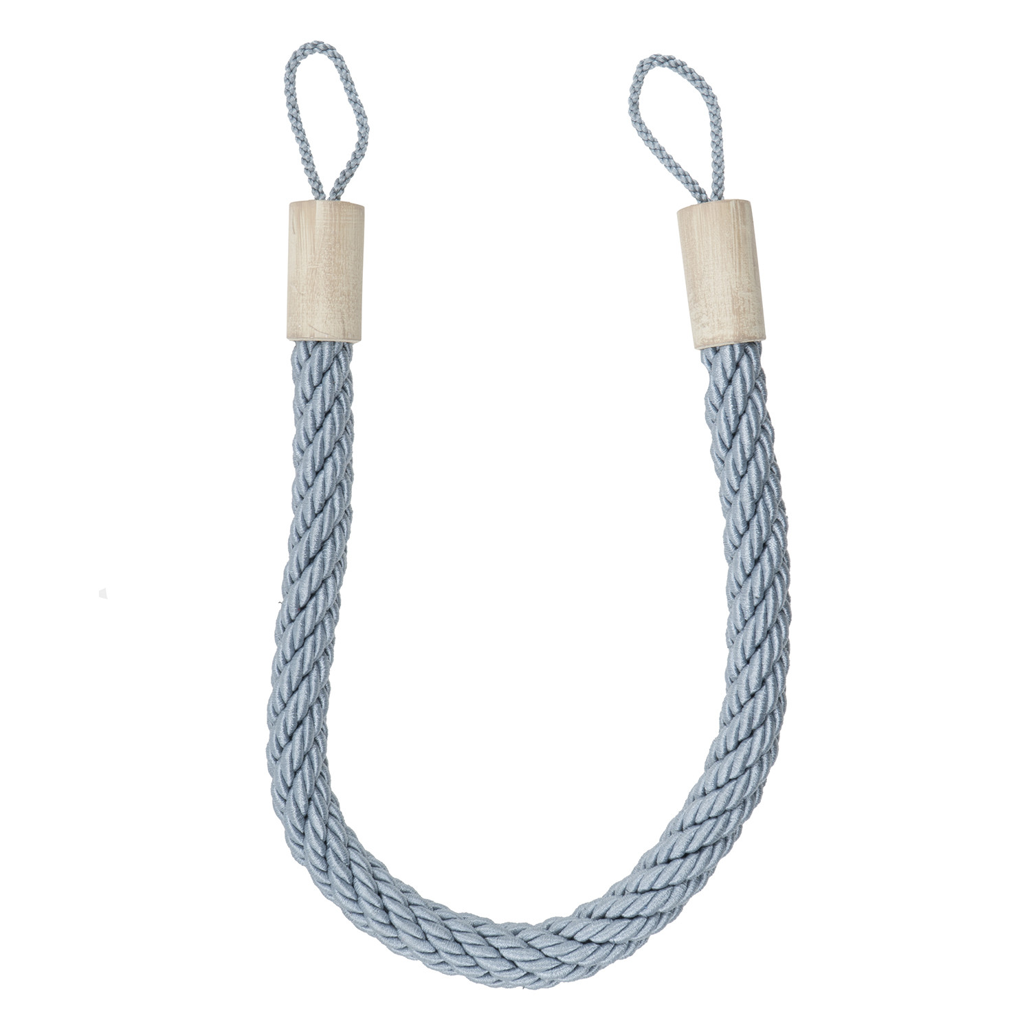 Rope Curtain Tie Back - Teal Image 1