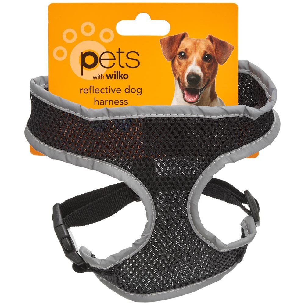Single Wilko Small Reflective Soft Dog Harness 34-45cm in Assorted styles Image 3