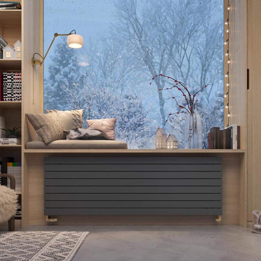 Terma Forte 3560 BTU Metallic Grey Single Panel Radiator 1800 x 588mm Image 2