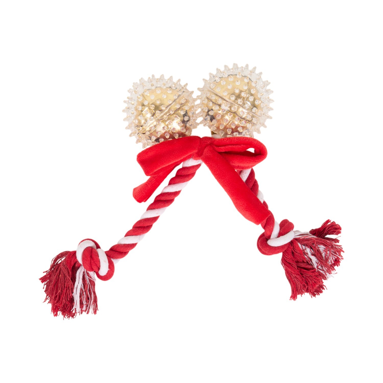 Festive Rope Dog Toy Red Image 4