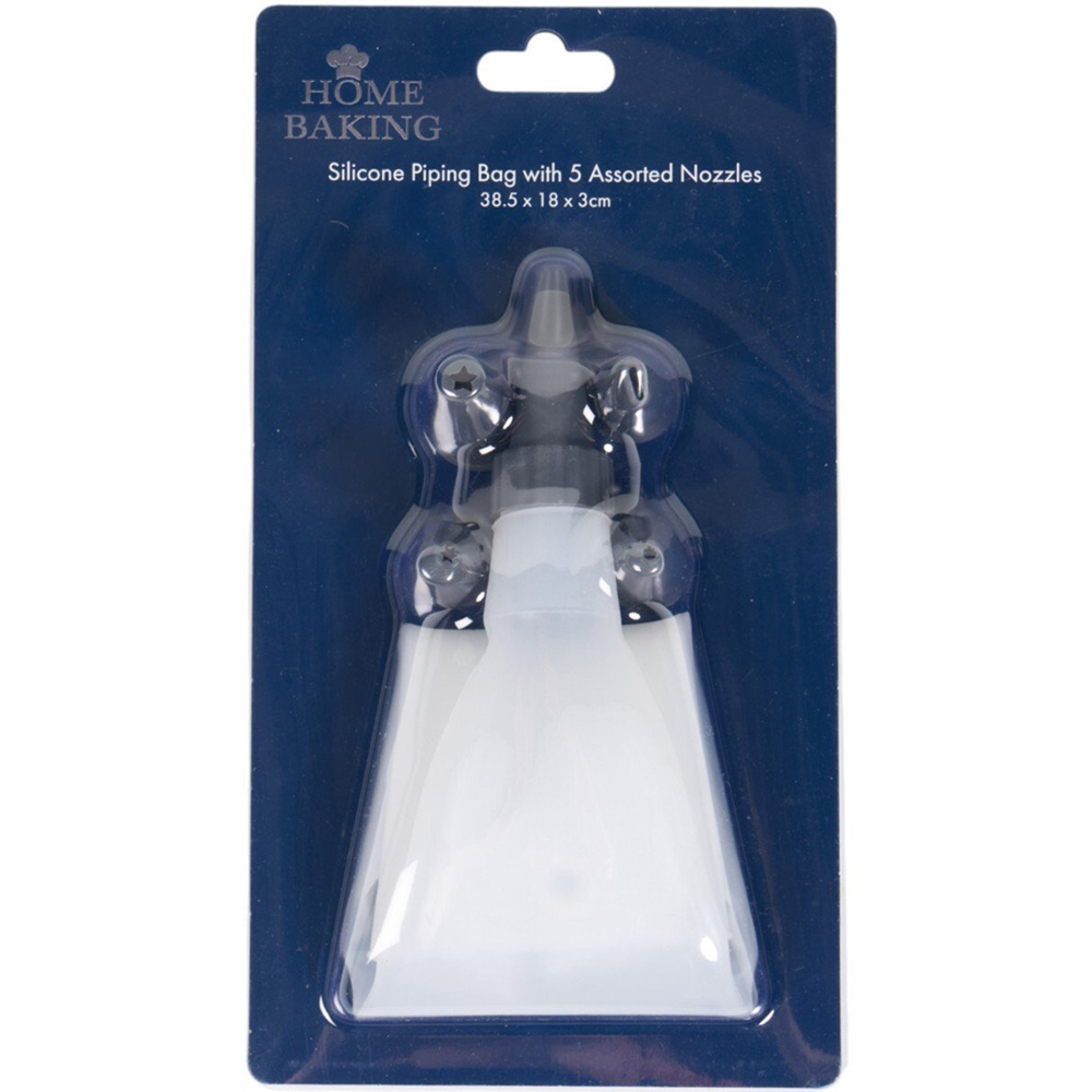 Silicone Pastry Bag with Nozzles Image 1