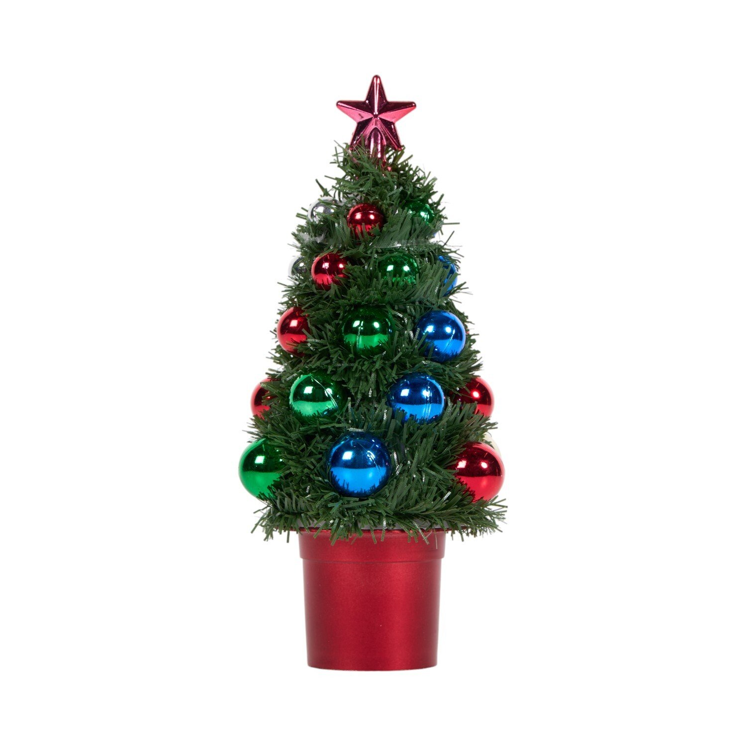 Christmas Tinsel Tree with Ball Image 4