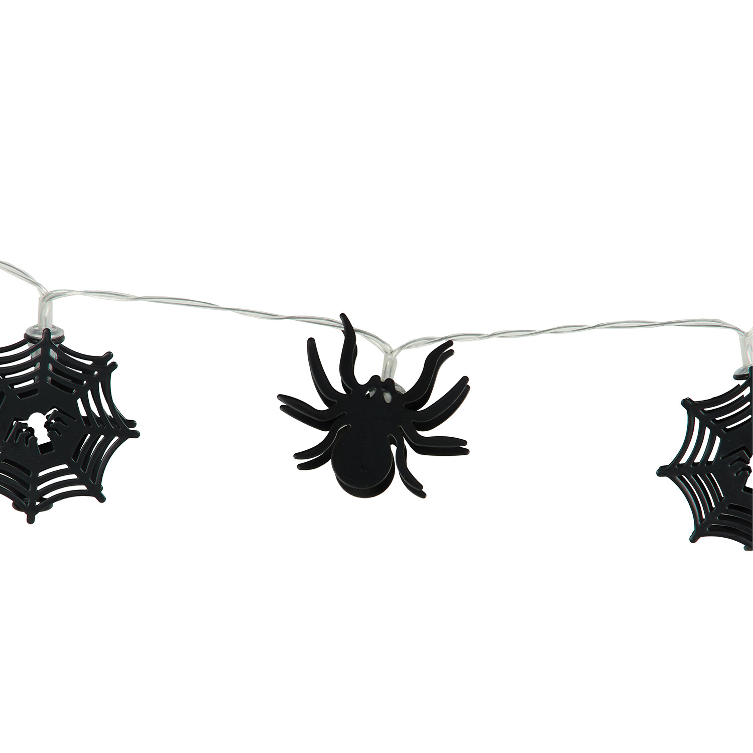 20 LED Spider and Web String Light Black Image 13