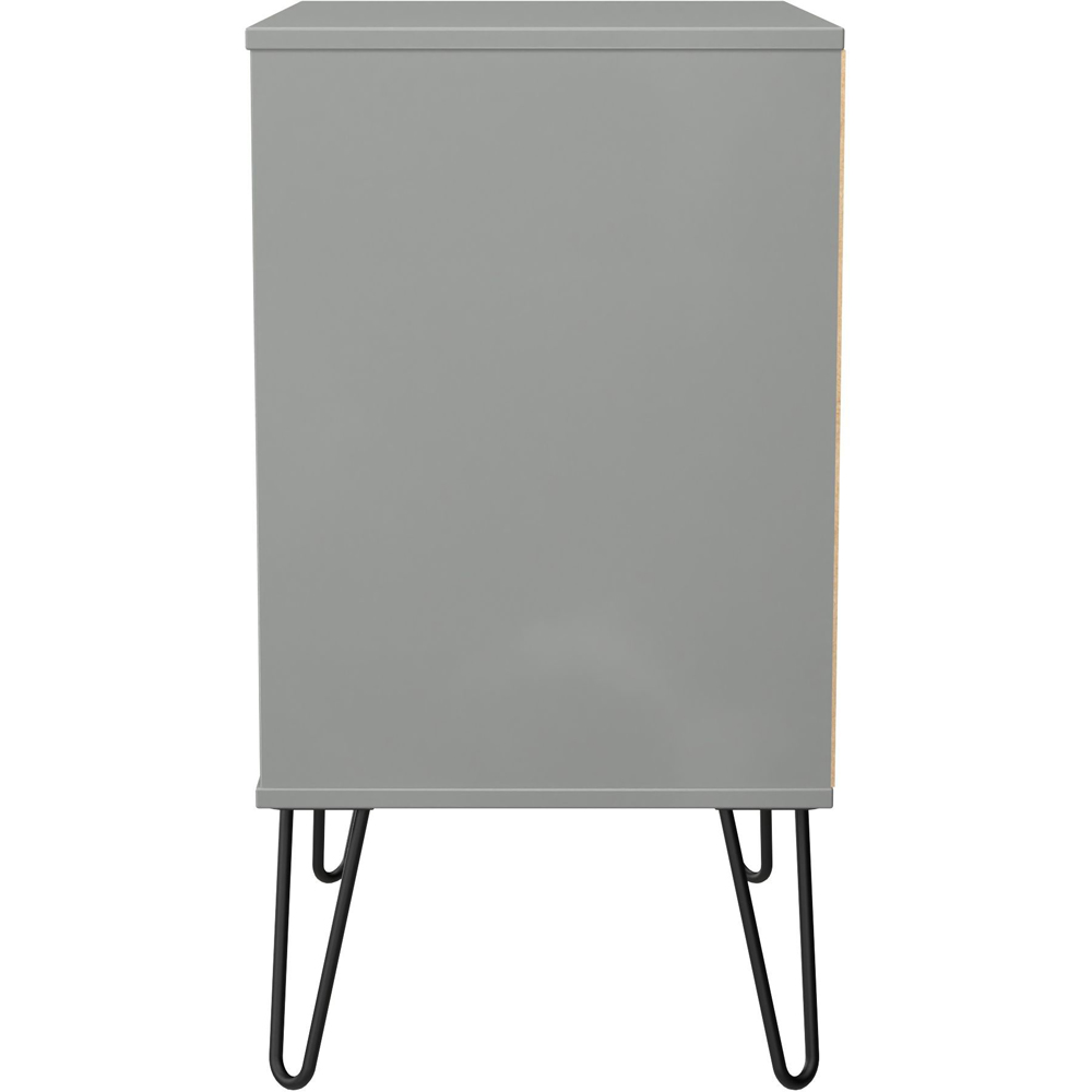 Crowndale Harlequin 3 Drawer Dusk Grey Midi Chest of Drawers Ready Assembled Image 4