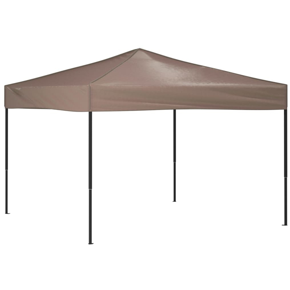 vidaXL 3 x 3m Taupe Foldable Gazebo Party Tent Image 2