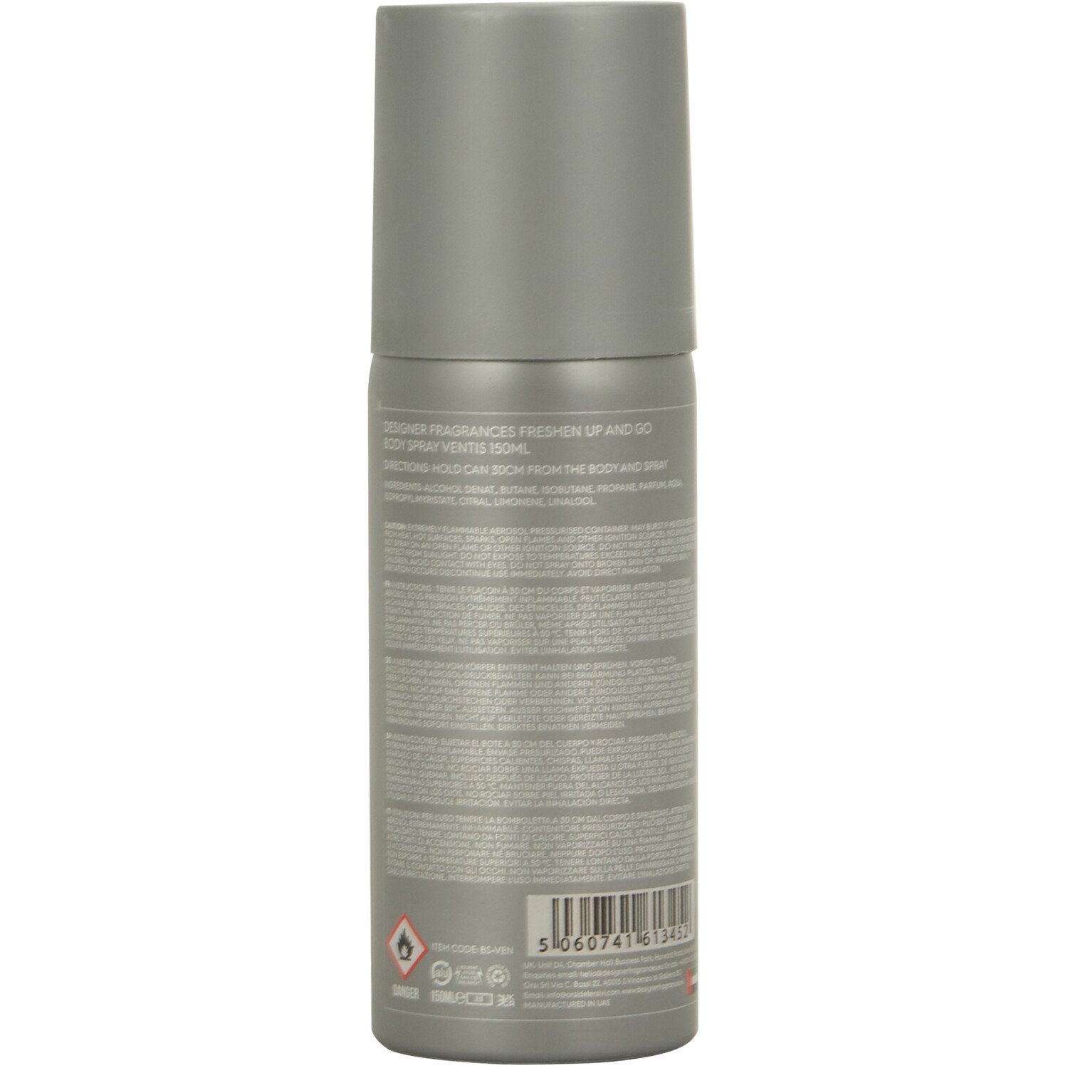 Designer Fragrances Ventis Body Spray - Silver Image 2