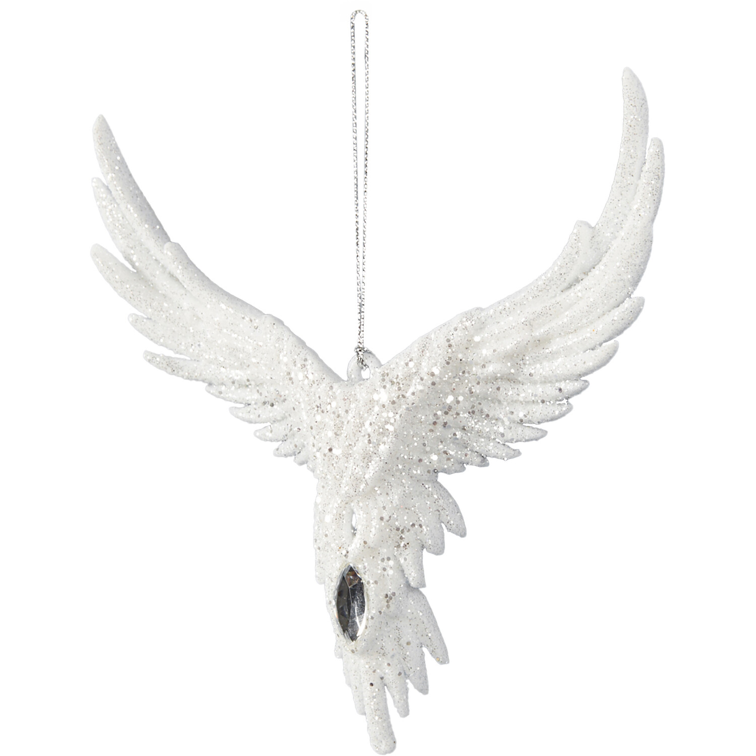 Glitter Angel Wings White - White Image 3