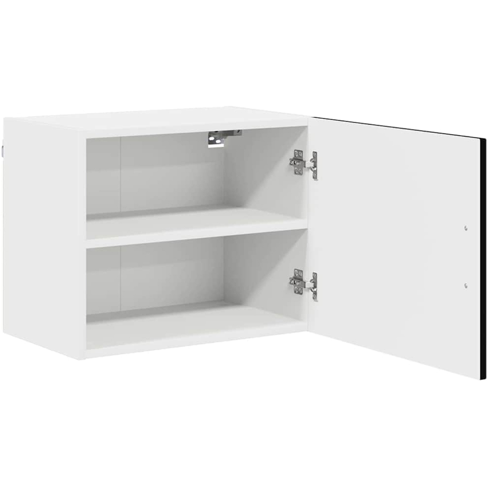 vidaXL Kalmar Single Door Black Wall Mounted Wide Kitchen Cabinet Set of 2 Image 4