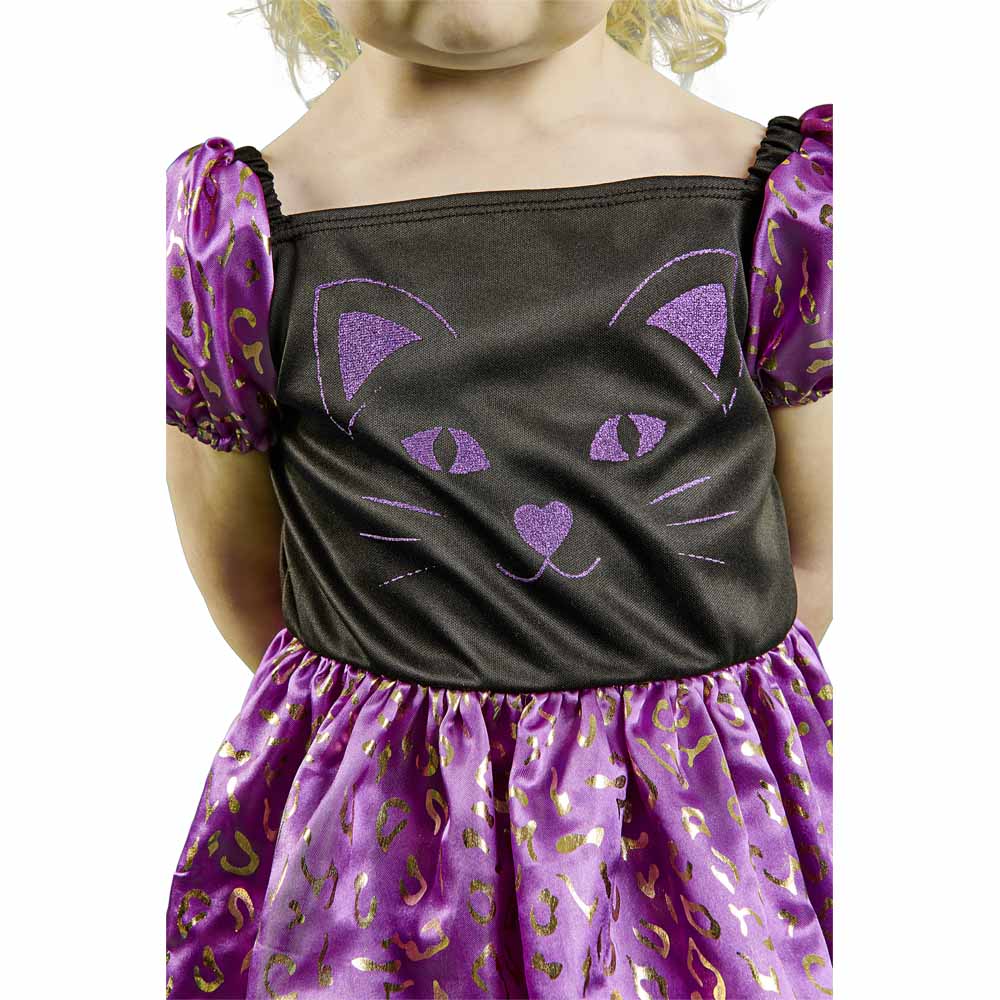 Wilko Halloween Cat Dress Costume 2-3 Years Image 4