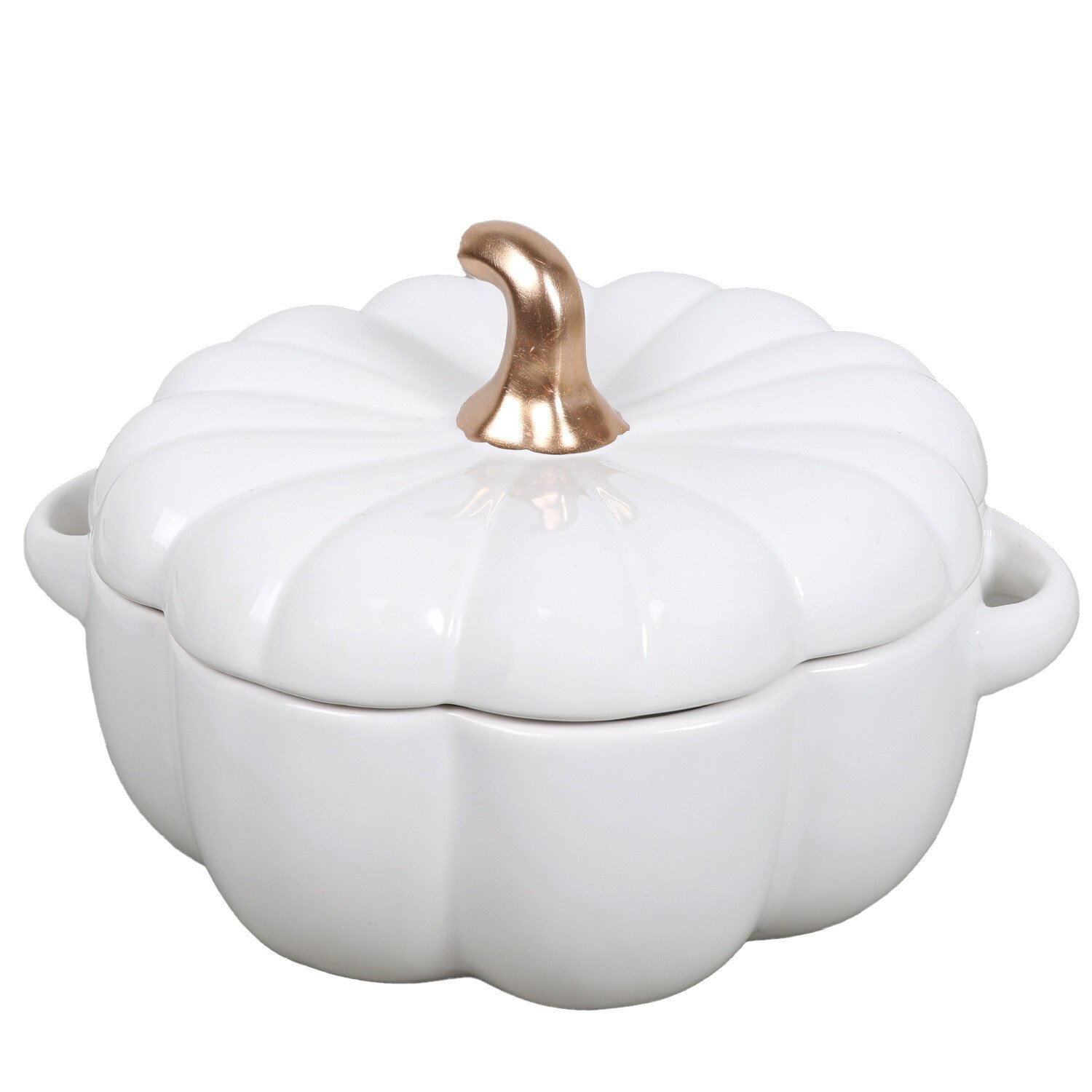 Pumpkin Bowl  - White / Large Image 1