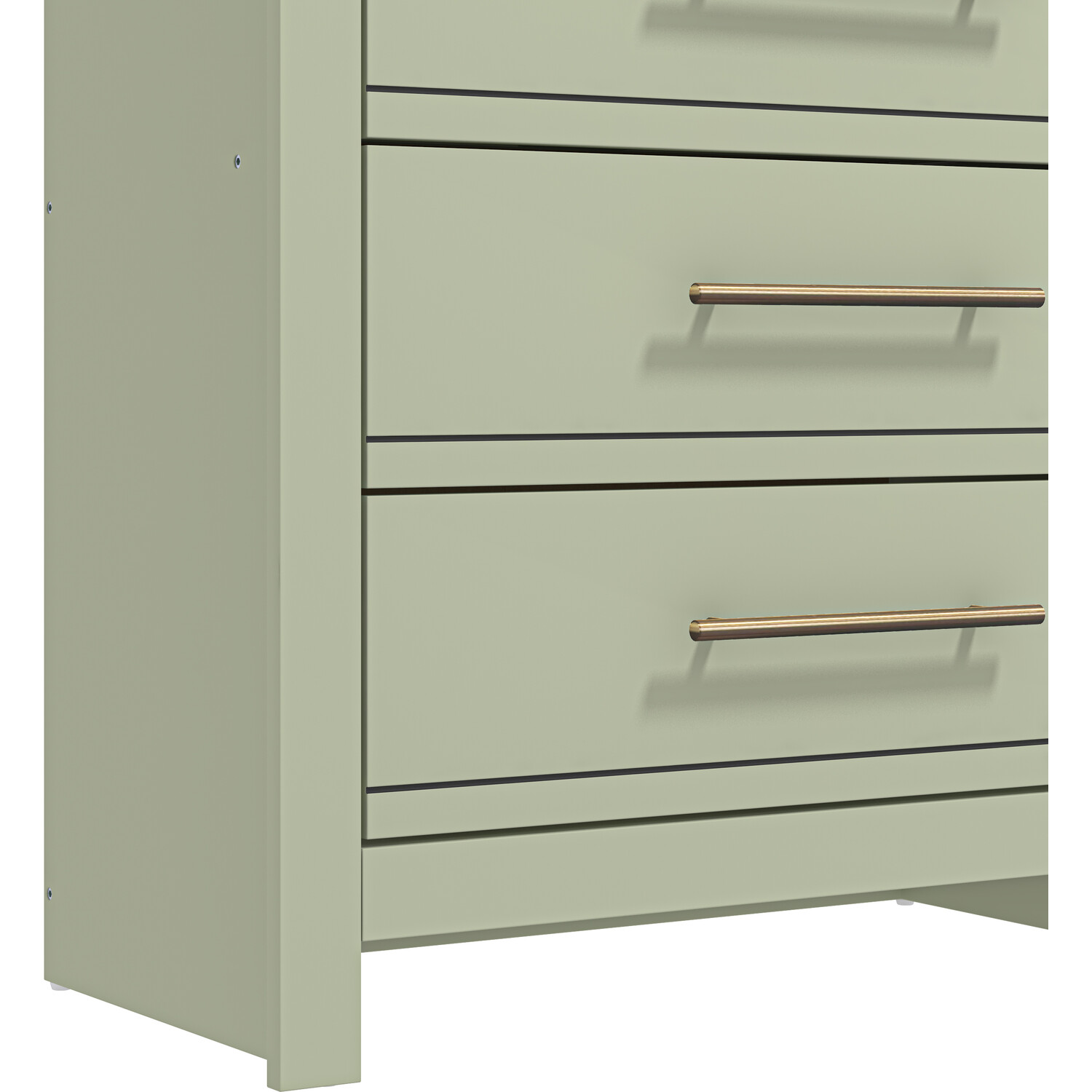 Bexley 4 Drawer Sage Green Chest of Drawers Image 5
