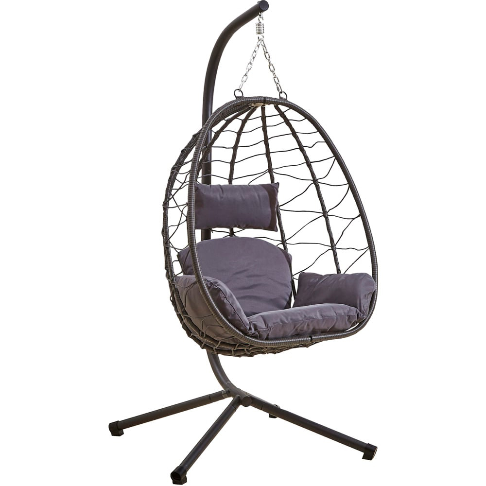 Neo Grey Egg Chair with Cushions Image 2