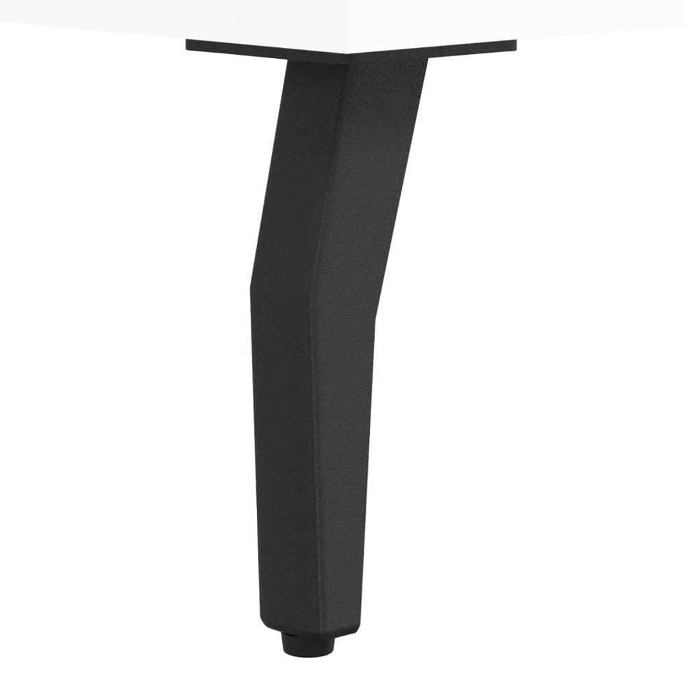 vidaXL 3 Shelf High Gloss White Sideboard Image 7