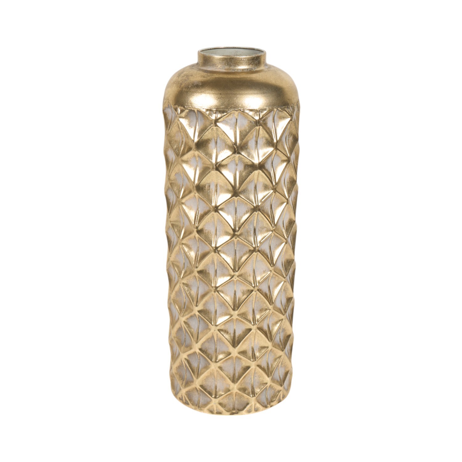 Maya Tall Metal Vase Gold Image 2